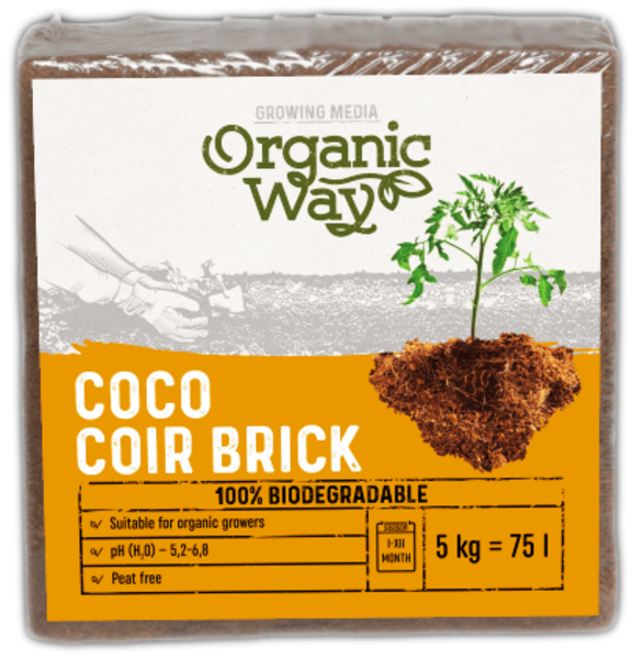 Coco substrate "Coir fibre pith block" (75 L)